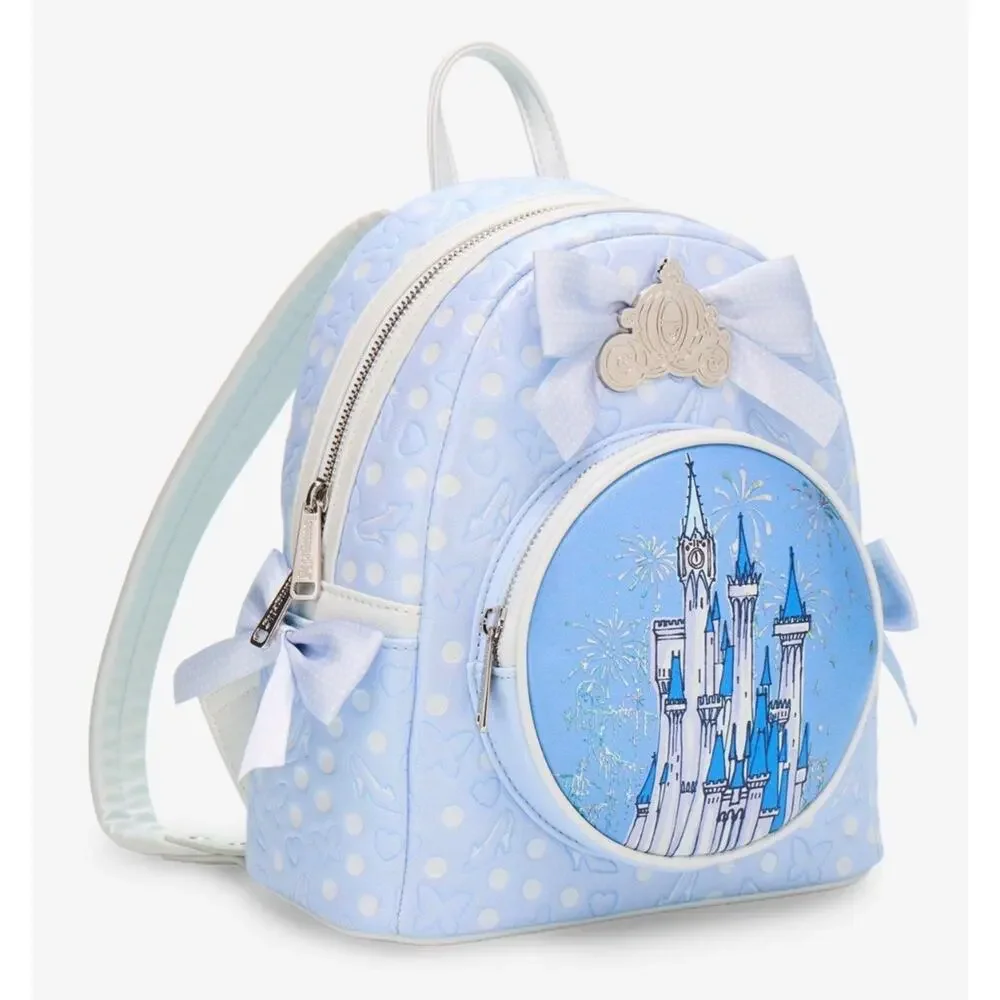 Loungefly Disney Cinderella Castle Mini Backpack NWT